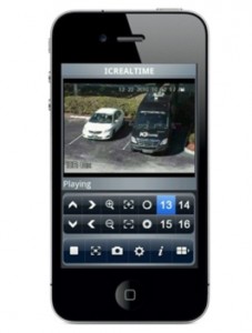 Watch surveillance footage on smartphone