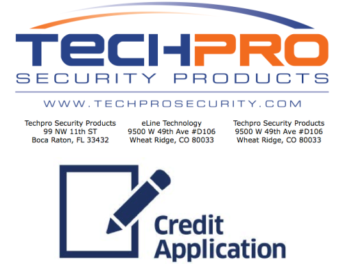 Techpro Security Credit Application