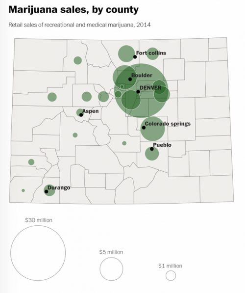 marijuana sales by county in colorado